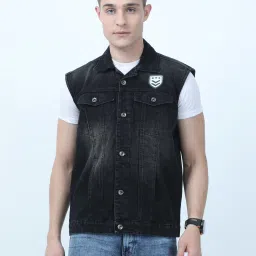 Men Washed Denim Jacket-image-34