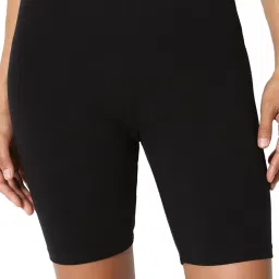 Solid Women Black Cycling Shorts-10
