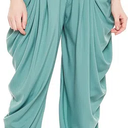 bitterlime Solid Poly Crepe Women Harem Pants-picture-20