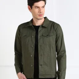 Men Washed Casual Jacket-image-94