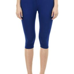 Cotton Lycra Super Women Blue Capri-image-30