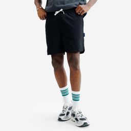 Men's canvas shorts, Elementals, Black-image-5
