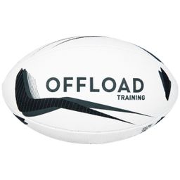 R300 Size 5 Rugby Ball - Black-image-91