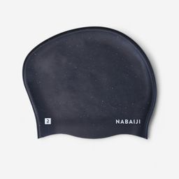 Adult Swimming Cap 56-60 Cm Long Hair 500 Flexible & Lightweight Black-image-58