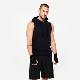 Boxing Hooded Tank Top - Black-image-4