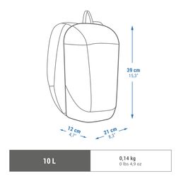 Hiking 10L Backpack - Arpenaz NH100 Navy Blue-image-5