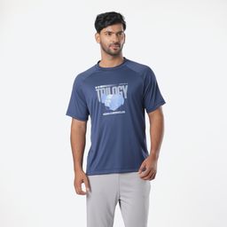 Men's Cricket T-shirt Round Neck CT500 Blue-image-6