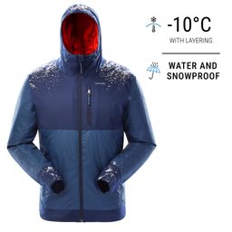 Men Winter Jacket - Waterproof SH500 -10°C Blue-picture-4