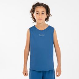 Kids' Sleeveless Basketball Jersey T100 - Blue-image-68