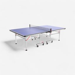 Compact Indoor Table Tennis Table with Innovative Net TTT 130.2 - Blue-37