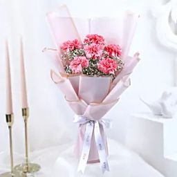 Blush Carnation Whispers Bouquet-image-60