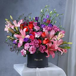 Spring Beauty Rose Lily Gift Box-image-56
