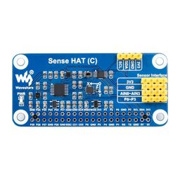 Waveshare Sense HAT (C) for Raspberry Pi, Onboard Multi Powerful Sensors, Supports External Sensors image 2