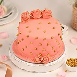 Pearly Rosettes Designer Cake-39