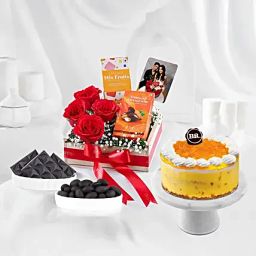 Pineapple Ice Cream Cake N Personalised Gift Combo-image-57