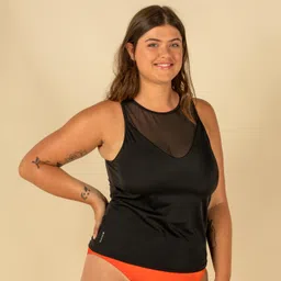 SWIMSUIT TOP TANKINI MAI PLAIN BLACK REMOVABLE CUPS-image-6