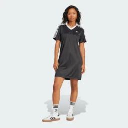 Adicolor Football Jacquard V-Neck Dress-image-27