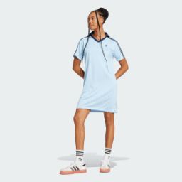 Adicolor Football Jacquard V-Neck Dress-image-85