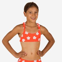 Girls Swimming Swimsuit Top Lila Marg Secure Fit & Quick-Dry Red-image-6