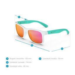 Teen Hiking Sunglasses MH T140 Cat 3 Blue/ White (10+ Yrs)-image-78