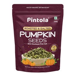 Pintola Roasted & Salted Pumpkin Seeds,  with Himalayan Pink  Salt  250 g -image-4