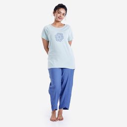 Soft Short-Sleeved T-Shirt 500 - Celadon Green-image-93