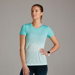 KIPRUN CARE WOMEN'S BREATHABLE RUNNING T-SHIRT - GREEN-16