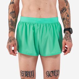 Men's KIPRUN Run 500 Comfort Split Running Shorts - Mint Green-11