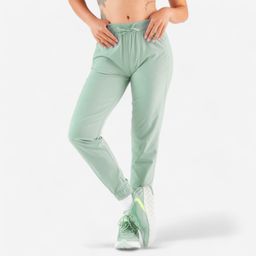 Women's Running Breathable Trousers Run 500 Dry - Frozen Green-image-49