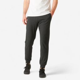 Men's Trackpant Jogger Regular Fit 100 For Gym-Grey-89