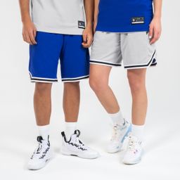 Men's/Women's Basketball Reversible Shorts SH500R - Blue/Grey-80