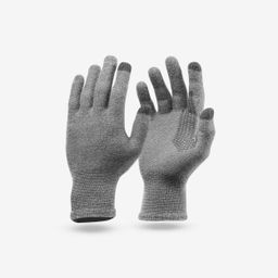 Adult Mountain Trekking Seamless Liner Gloves Trek 500 - grey-image-73