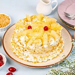 Pineapple With Butterscotch Cake Half Kg-image-1