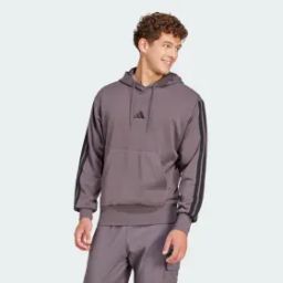 Essentials 3-Stripes French Terry Hoodie-46