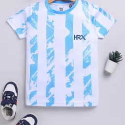 HRX by Hrithik Roshan Boys Striped Rapid-Dry T-shirt-picture-25