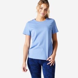 Women's Fitness T-Shirt 500 Essentials - Indigo-image-81