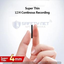 safety net, spy camera SAFETYNET 16GB Inbuilt Hidden Audio Recorder with Voice Activation & Noise Cancellation for Lectures, Meetings, & Speeches image 2
