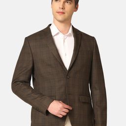 Blackberrys Checked Slim-Fit Single-Breasted Formal Blazer-picture-21