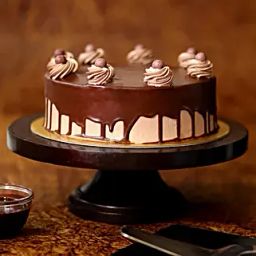 Glazed Chocolate Cream Cake Half Kg-25
