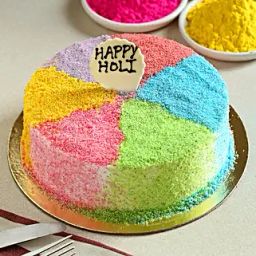 Holi Colourful Vanilla Cake Half Kg-16