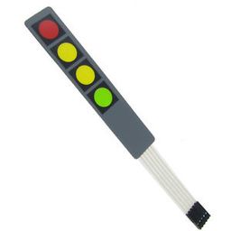 DC 12V 4×1 Key Matrix Membrane Switch Keypad 107x20x0.8mm-53