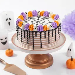 Spooktacular Halloween Cream Cake (One Kg)-image-17