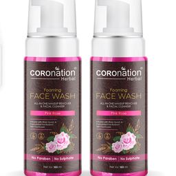 COROnation Herbal Set of 2 Pink Rose Foaming Face Wash 160 ml Each-2