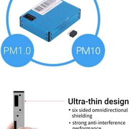 REES52 Air Quality Detector, PM2.5 Sensor Module High Accuracy Detection Built‑in Fan PM1.0 PM2.5 PM10 PMS7003 0 Error Alarm Rate image 4