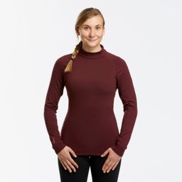 Women's Ski Base Layer Top 500 - maroon-image-12