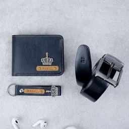 Reversible Black Brown Belt And Wallet Combo - Personalized-image-97