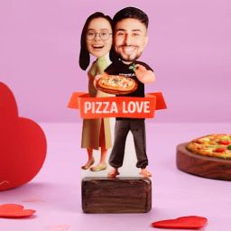Pizza Love Personalized Couple Caricature-image-25