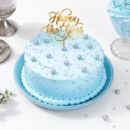 Blue Pearls New Year Cake-image-2
