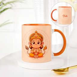 Cute Bal Hanuman Personalized Mug-13