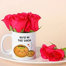 Pani Puri Mug With Roses for Mom-image-25